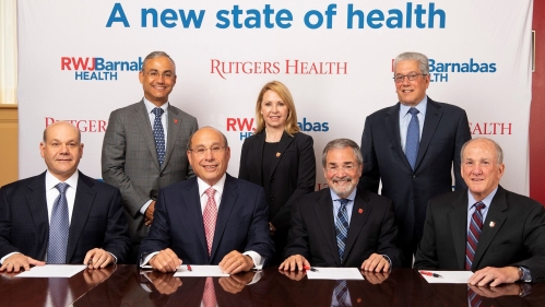 RWJBarnabas Health and Rutgers leaders announce the clinical affiliation agreement
