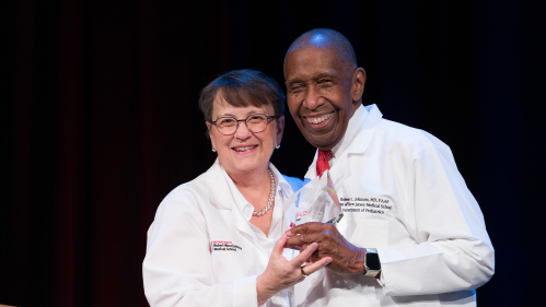 Dean Murtha and Robert L. Johnson, Interim Rutgers Health Chancellor