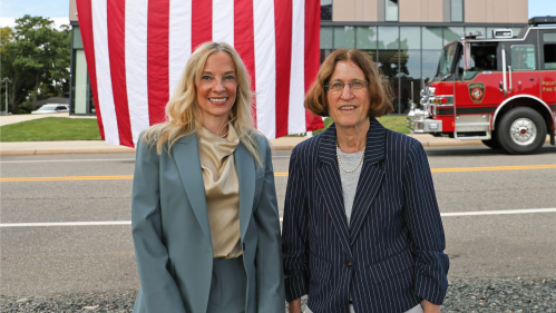 Jodi Streich (left), director of mental health services, and Iris Udasin, medical director, at The World Trade Center Health Program Clinical Center of Excellence at Rutgers.