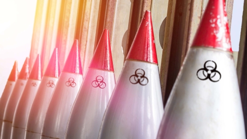 rockets loaded with nerve gas for bio warfare