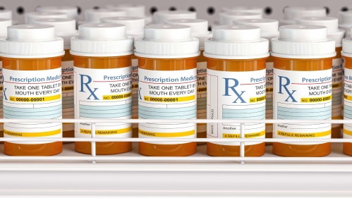 Prescription medicine bottles
