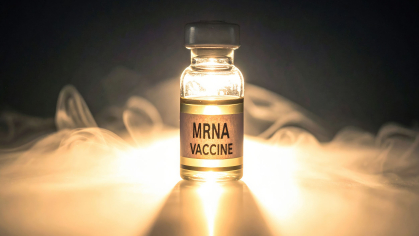 mRNA vaccine bottle