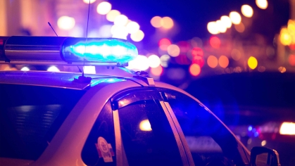 Police at night