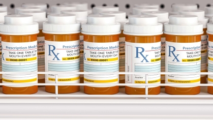 Prescription medicine bottles