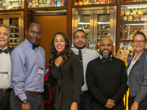 A group of people at the Chancellor's Awards ceremony