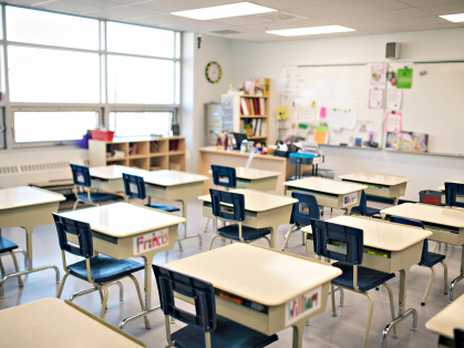 Empty classroom