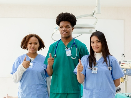 medical staff in hospital