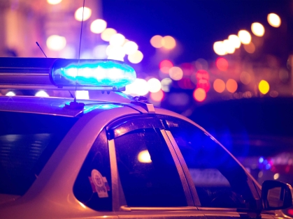 Police at night