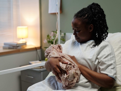 Mother and newborn
