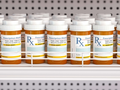 Prescription medicine bottles