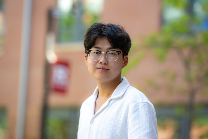 Ryan Kim standing on the Rutgers campus