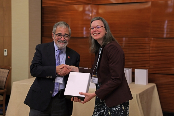 Chancellor Brian Strom and Slawa Rokicki