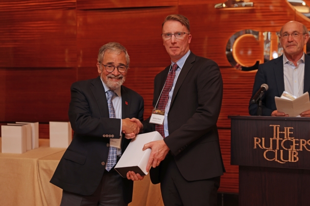 Chancellor Brian Strom and Michael P. Kane