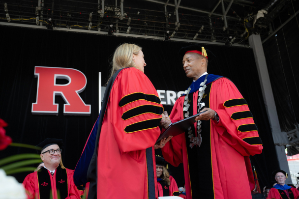 President Tate Presents Gov. Sherrill with her honorary degree