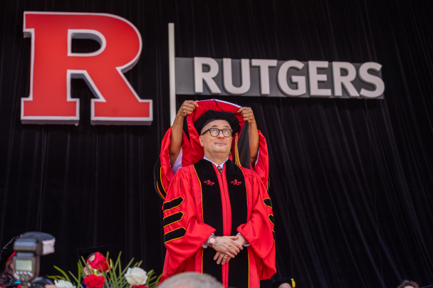 Chris Markus at Rutgers 260th Commcencement 