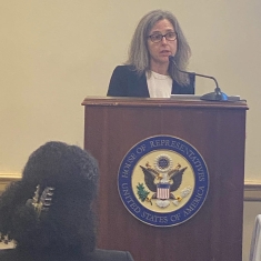 Julie Blumenfeld in July spoke during a congressional briefing in Washington, D.C.