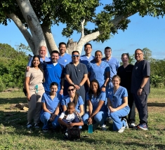 The Rutgers team in the Dominican Republic